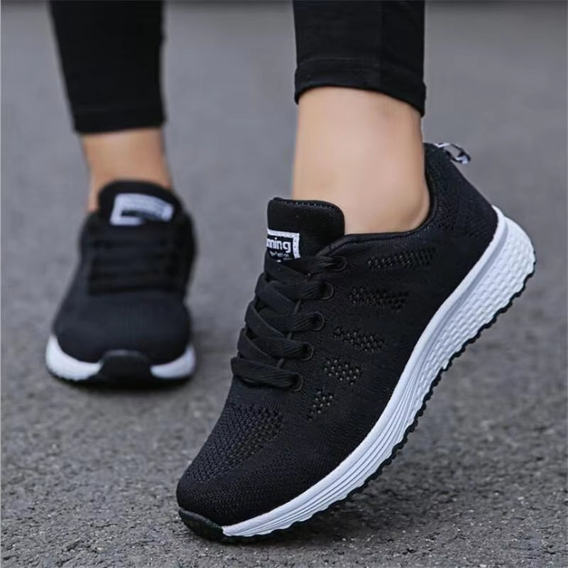Women Casual Shoes Breathable Mesh Vulcanized Shoes Woman White Sneakers Women Feminino Gym Woman Tennis Shoes Women'S Sneakers