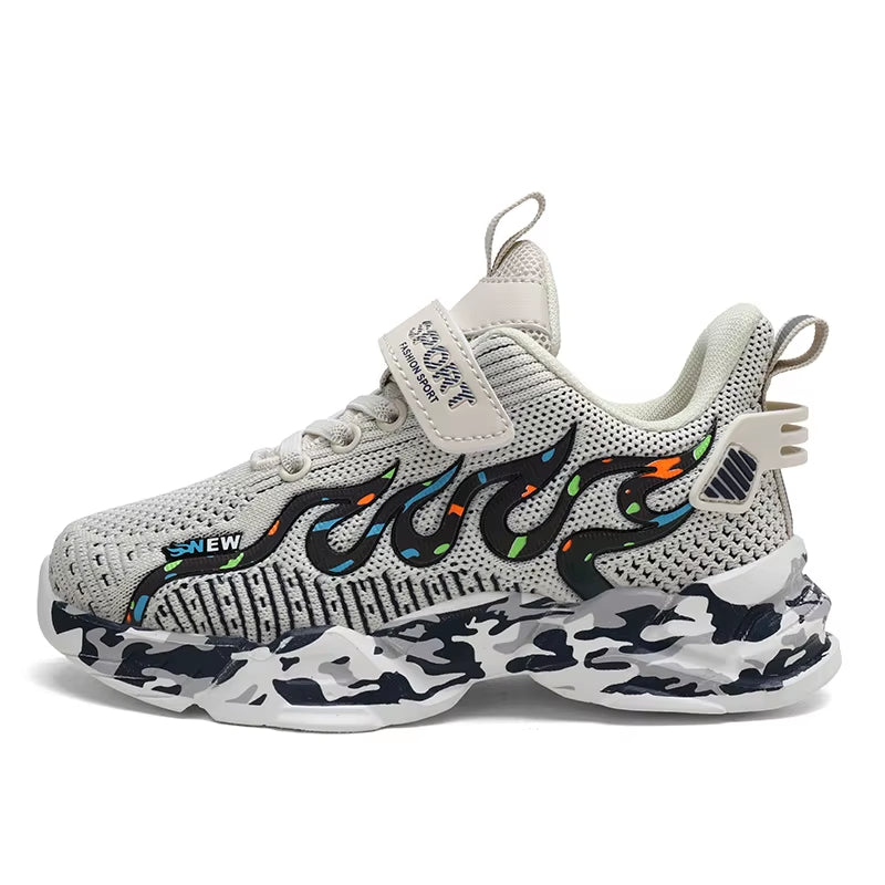 Boys Running Shoes 2022 Design Children Sneakers Mesh Kids Casual Sneakers 7-12 Years Children Sneakers for Boys