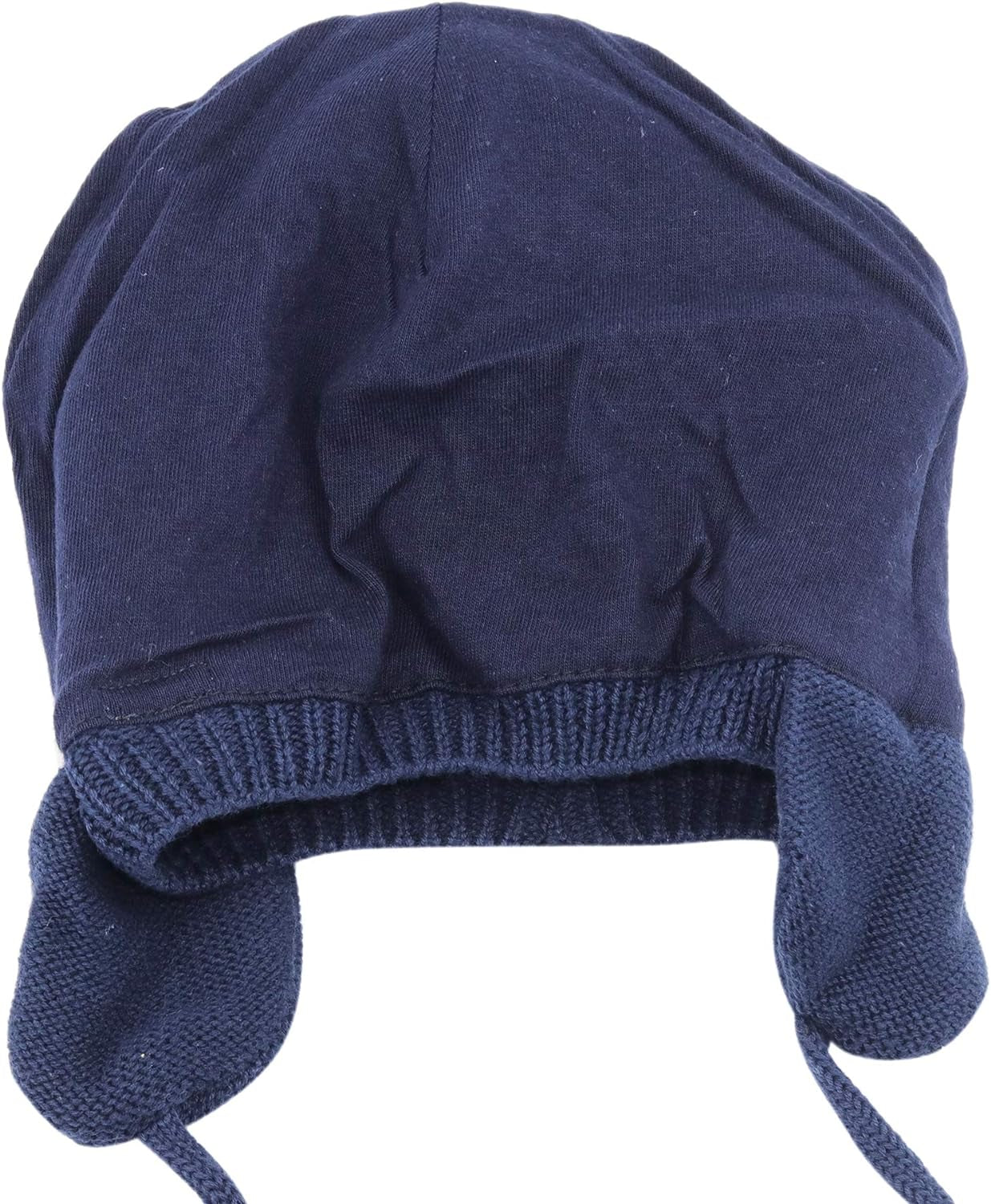Baby Hat Cute Bear Infant Toddler Earflap Fleece Lined Beanie Warm Caps for Fall Winter (Navy-B, 6-12 Months)