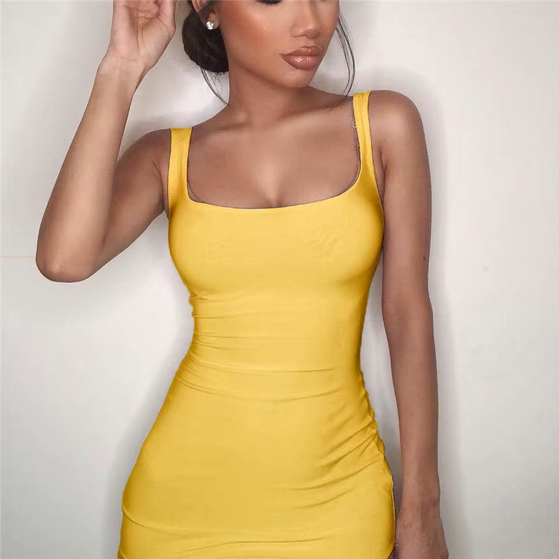 Women Summer Dress for Women Sexy Slim Casual Party Dresses Sundress Sexy Office Lady Elegant Mini Bodycon Dress Vestidos