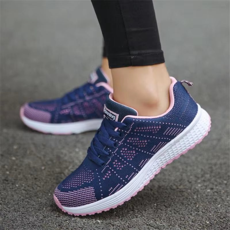 Women Casual Shoes Breathable Mesh Vulcanized Shoes Woman White Sneakers Women Feminino Gym Woman Tennis Shoes Women'S Sneakers