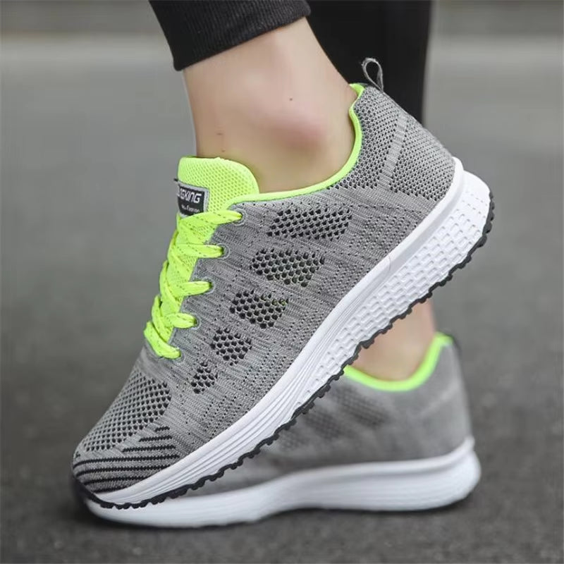 Women Casual Shoes Breathable Mesh Vulcanized Shoes Woman White Sneakers Women Feminino Gym Woman Tennis Shoes Women'S Sneakers