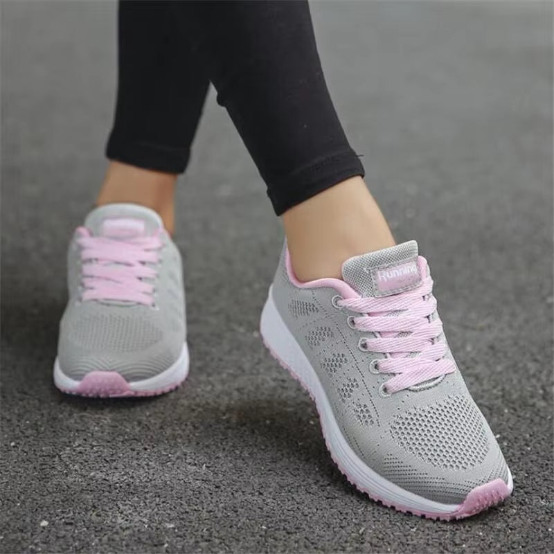 Women Casual Shoes Breathable Mesh Vulcanized Shoes Woman White Sneakers Women Feminino Gym Woman Tennis Shoes Women'S Sneakers