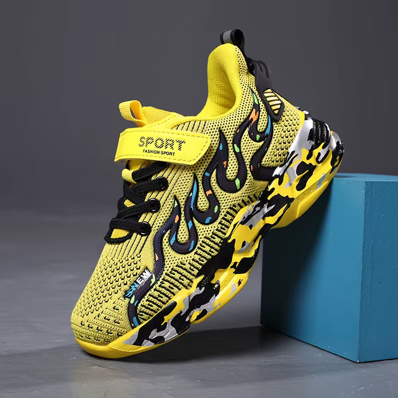 Boys Running Shoes 2022 Design Children Sneakers Mesh Kids Casual Sneakers 7-12 Years Children Sneakers for Boys