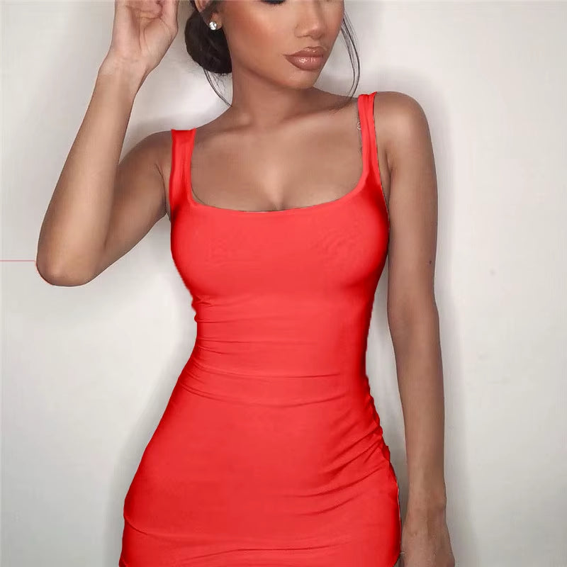 Women Summer Dress for Women Sexy Slim Casual Party Dresses Sundress Sexy Office Lady Elegant Mini Bodycon Dress Vestidos