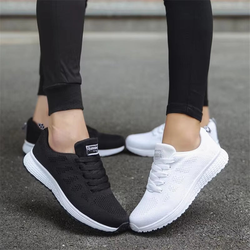 Women Casual Shoes Breathable Mesh Vulcanized Shoes Woman White Sneakers Women Feminino Gym Woman Tennis Shoes Women'S Sneakers