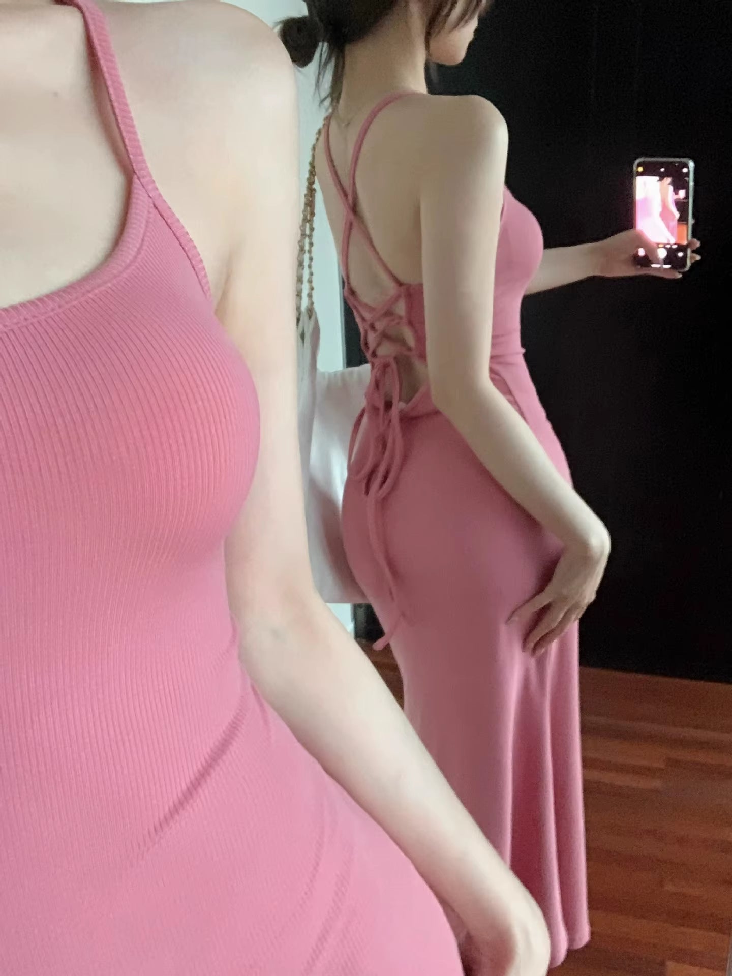 New Sexy Dress Women Summer Sleeveless Fashion Backless Straps Maxi Dress Slim Casual Streetwear Club Elegant Party Dress