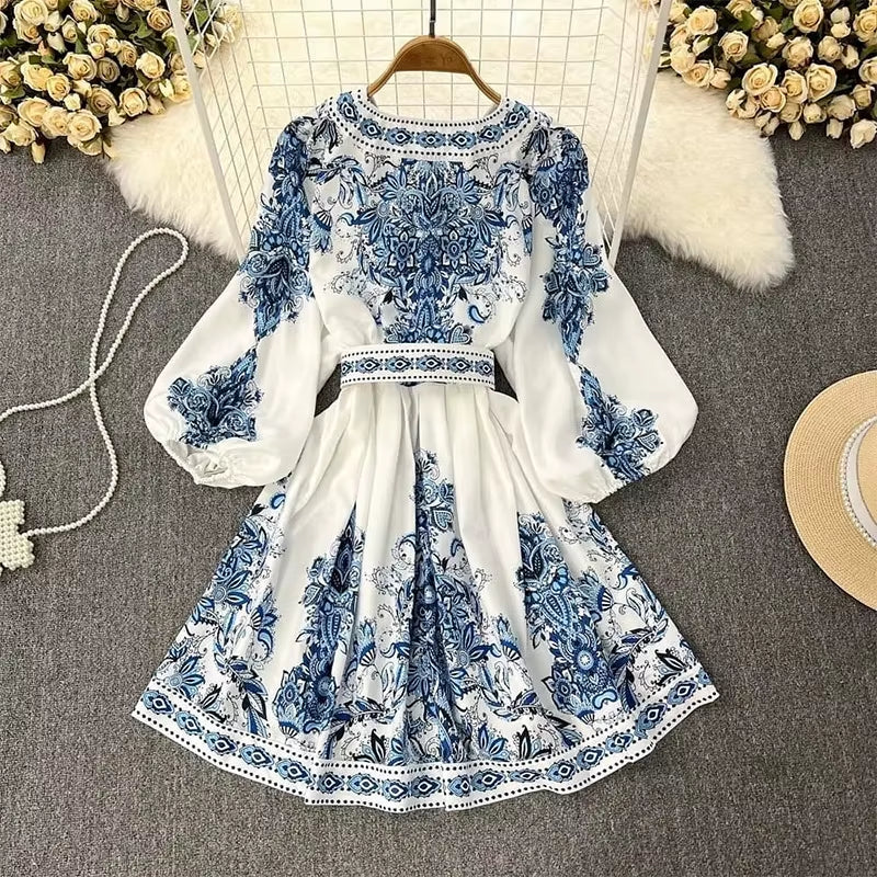 Single-Breasted Party Dress for Women, Turn down Collar, Shirt Dress, Long Sleeve, Mini Dress, Wedding Banquet, Women Clothing,